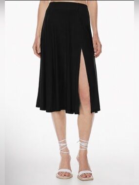 Wilfred Aritzia Tencel Lyocell Blend Beach Skirt W/ Front Slit Size Small